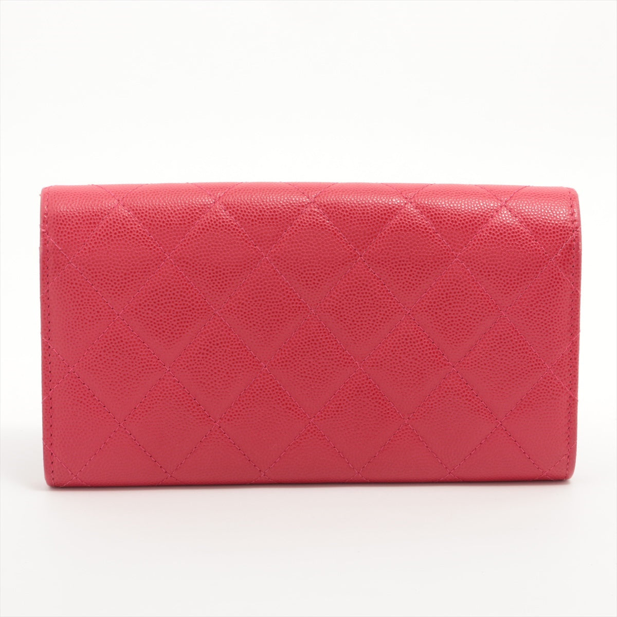 Chanel Coco Caviar S Wallet Pink Gold