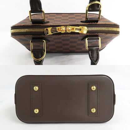 Louis Vuitton ALMA BB N41221 Damier Evene HandBag 2WAY Shoulder Bag Crossbody Brown G Gold  Padlock Lugg  Key Leather