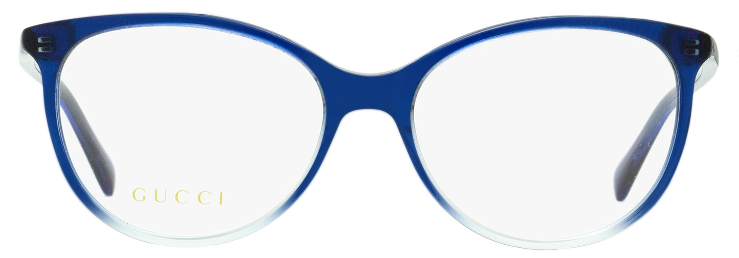 Gucci Women's Oval Eyeglasses GG0550O 004 Blue Gradient 51mm