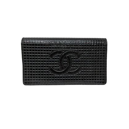 Chanel Micro Chocolate Bar Coco Mark Long Wallet