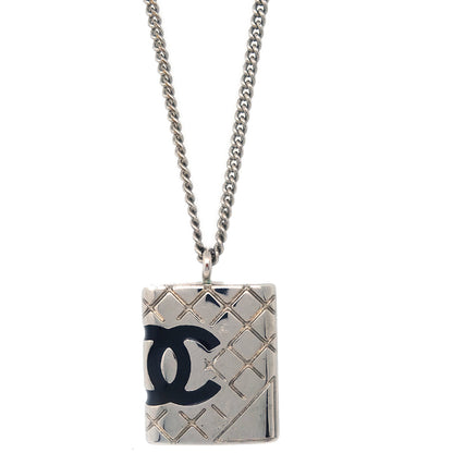 Chanel Cambon Ligne Necklace Pendant Silver 05A