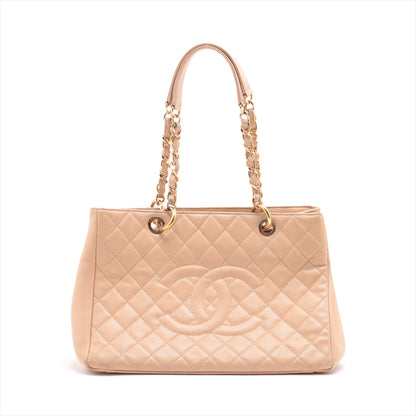 Chanel GST Caviar S Chantrotot Bag Beige G