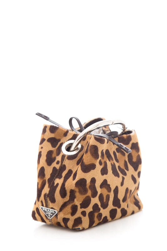 Prada Cheetah Small Pony Hair Handbag