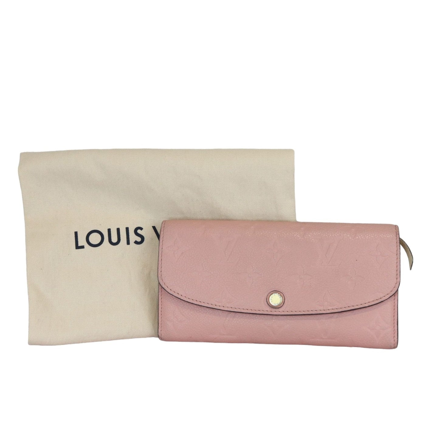 Louis-Vuitton Sarah Wallet Monogram Empreinte Leather Pink GHW
