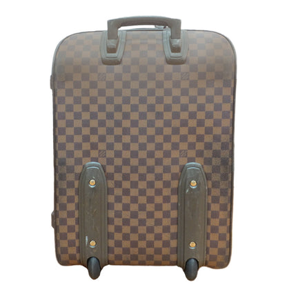 Louis Vuitton 55 Carry Case N23294 Travel Bag Damier Brown G  Linen Leather suitcase