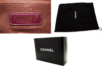 Chanel 2015 Chevron V-Stitch Leather Chain Flap Shoulder Bag