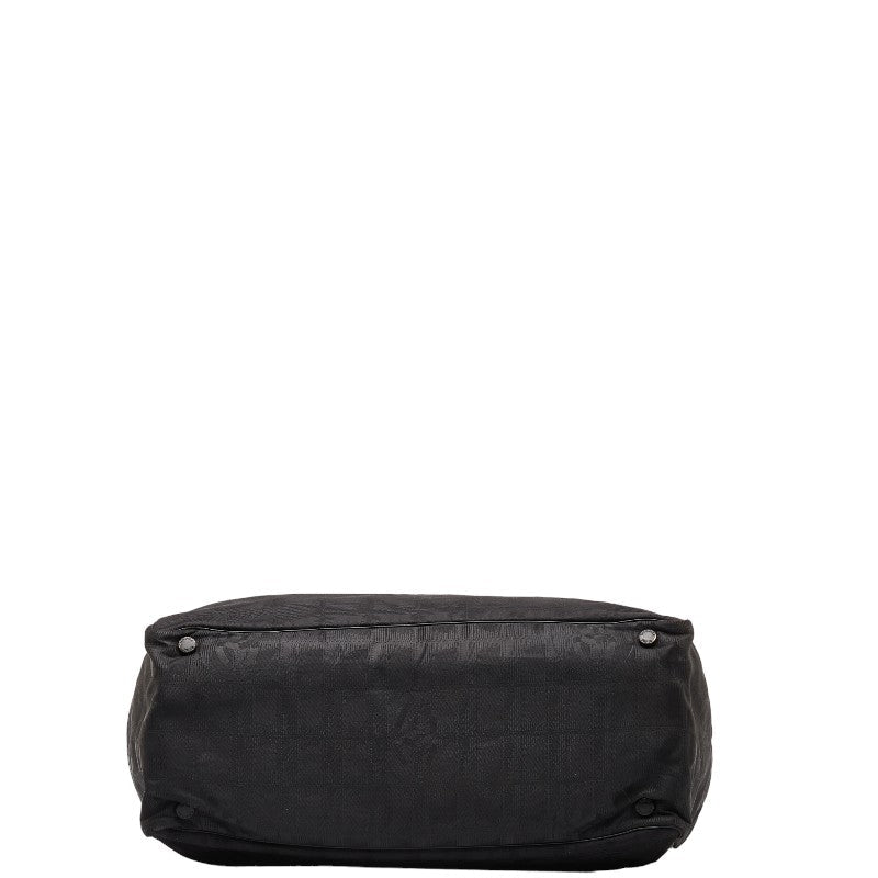 Chanel New Loveel Line Handbag Handbags Black Linen Leather  Chanel