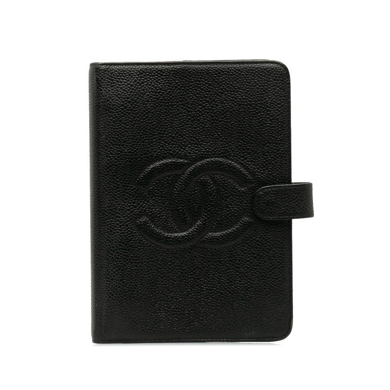 Chanel Coco Agenda MM 6  Handbook Cover Black Caviar S  CHANEL