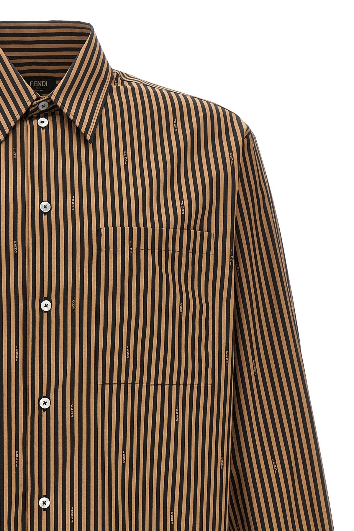 Fendi Men Pequin Stripes Shirt
