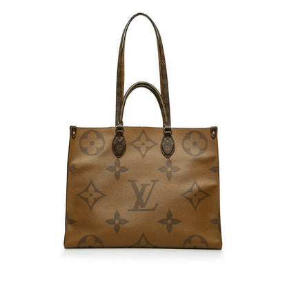 Louis Vuitton Monogram Giant Reverse Onzagor GM Handbag Shoulder Bag 2WAY M45320 Brown PVC Leather  Louis Vuitton