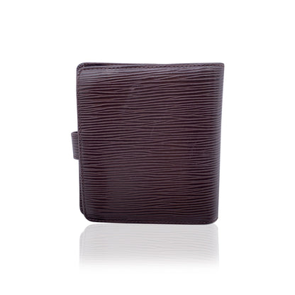 LOUIS VUITTON Brown Epi Leather Compact Wallet Coin Purse