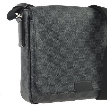 Louis Vuitton 2013 Damier Graphite District PM Shoulder Bag N41260