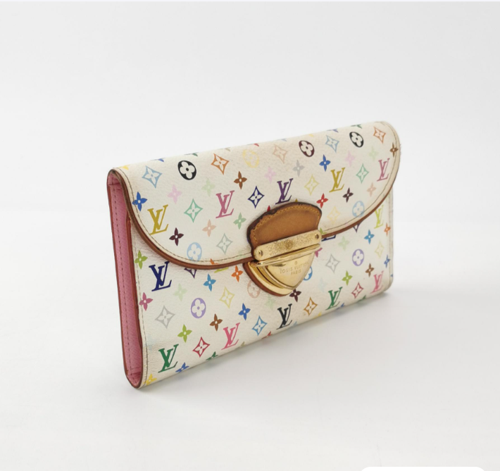 Louis Vuitton (LV) Beverly multicolor wallet white 23042478282791