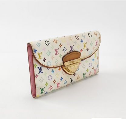 Louis Vuitton (LV) Beverly multicolor wallet white 23042478282791