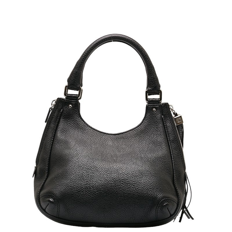 Chanel logo Tasel handbags black leather ladies Chanel
