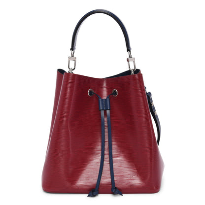 Louis Vuitton Red & Navy Epi Leather NeoNoe MM