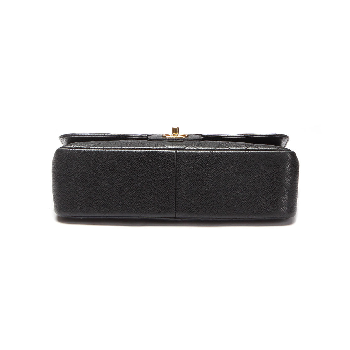 Chanel Caviar Jumbo Classic Flap Bag Leather Shoulder Bag in Excellent condition