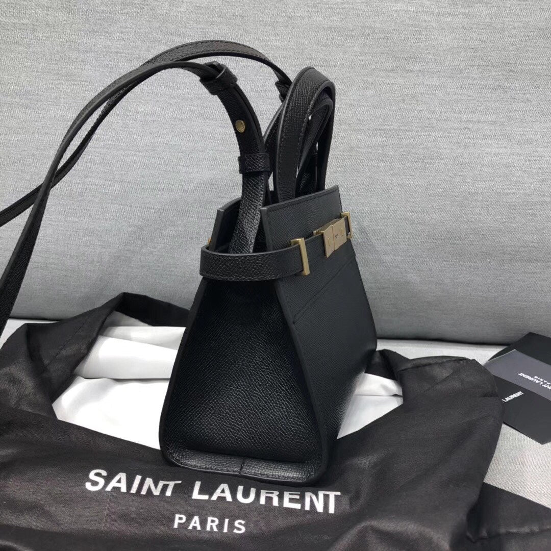 Yves Saint Laurent Manhattan Nano Shopping Bag In Box Black