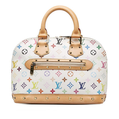 Louis Vuitton Multicolor Alma Handbag M92647 Bronze White PVC Leather  Louis Vuitton