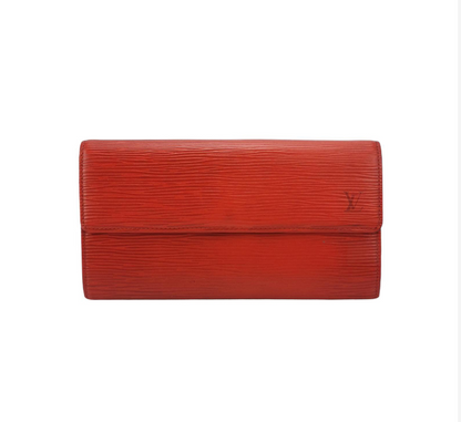 Louis Vuitton (LV)  Wallet 1995year red 24062178756620