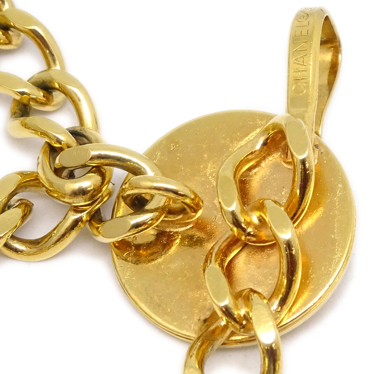 Chanel Medallion Chain Belt Gold 1984 Small Good