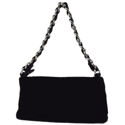 Chanel Black Satin Chain HandBag