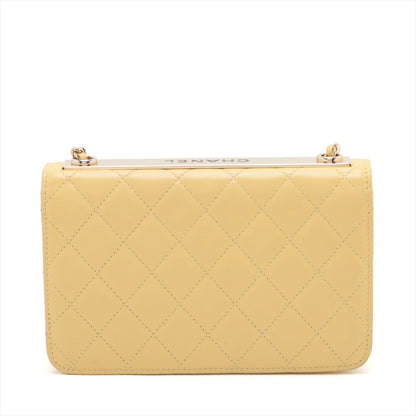Chanel Matrasse  Chain Wallet Yellow G