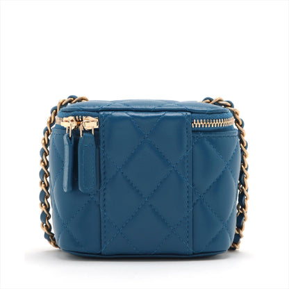 Chanel Matrasse  Chain Shoulder Bag Coco Ball Blue G