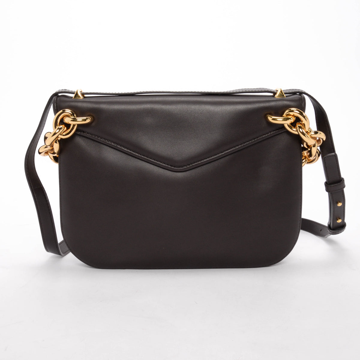 Bottega Veneta Dark Brown Calfskin Large Mount Bag