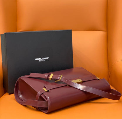 Yves Saint Laurent Manhattan Shoulder Bag Rouge Legion