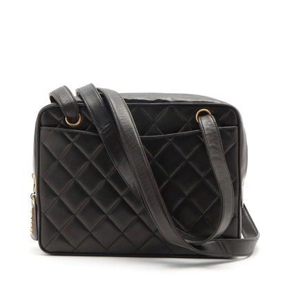 Chanel Lambskin  Shoulder Bag Black G  3rd