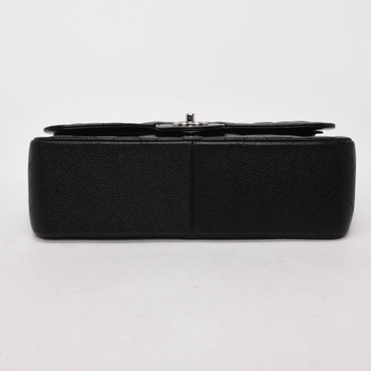 Chanel Black Quilted Caviar Large Classic Flap Bag
