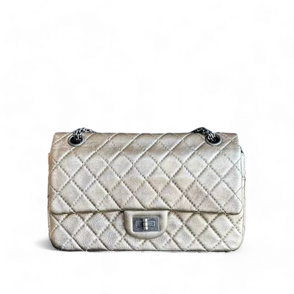 Chanel 2.55 Small - 225 Reissue 24CM Quilted Calfskin Metallic Gold RSHW No 19
