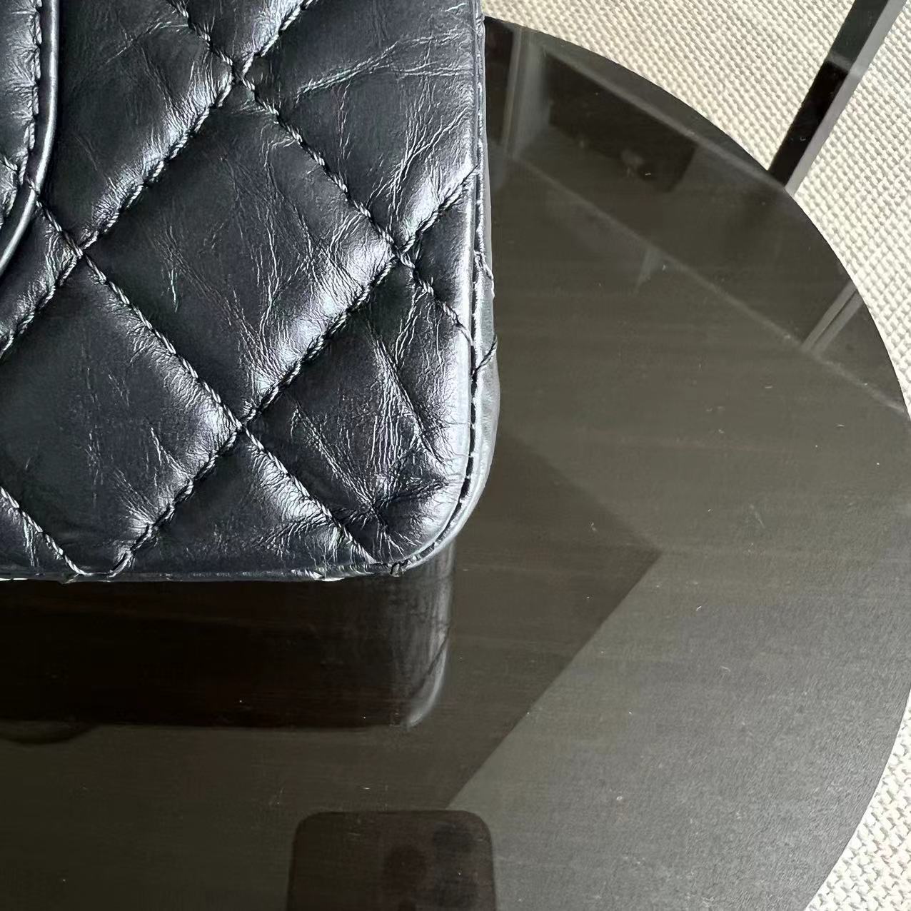 2.55 226 Reissue Quilted Calfskin Grey Gray Silver Hardware Series 16