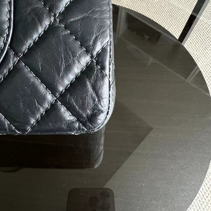 2.55 226 Reissue Quilted Calfskin Grey Gray Silver Hardware Series 16