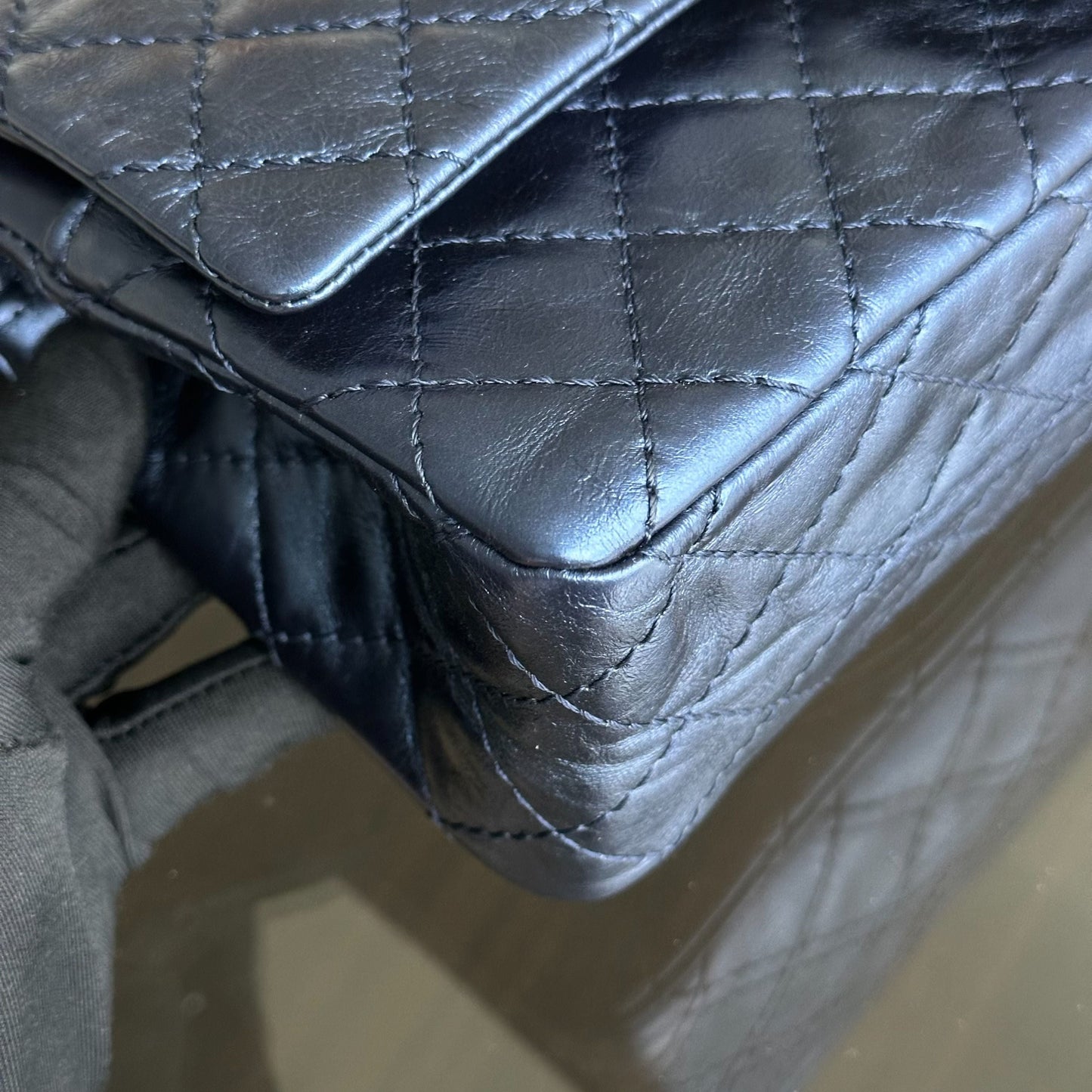 2.55 Reissue Calfskin Iridescent Blue SHW No 11