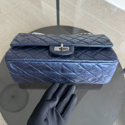 2.55 Reissue Calfskin Iridescent Blue SHW No 11
