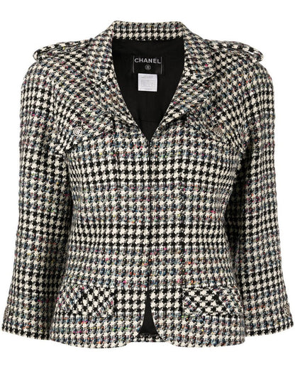 2006 Houndstooth Zip-Up Jacket