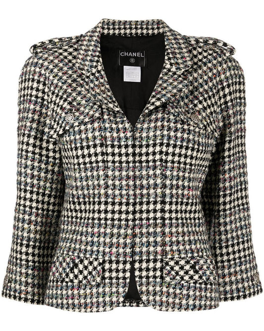 2006 Houndstooth Zip-Up Jacket