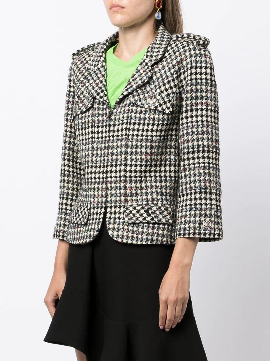 2006 Houndstooth Zip-Up Jacket
