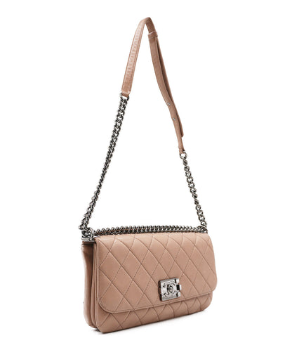 2012 Boy Accordion Flap Bag Pink