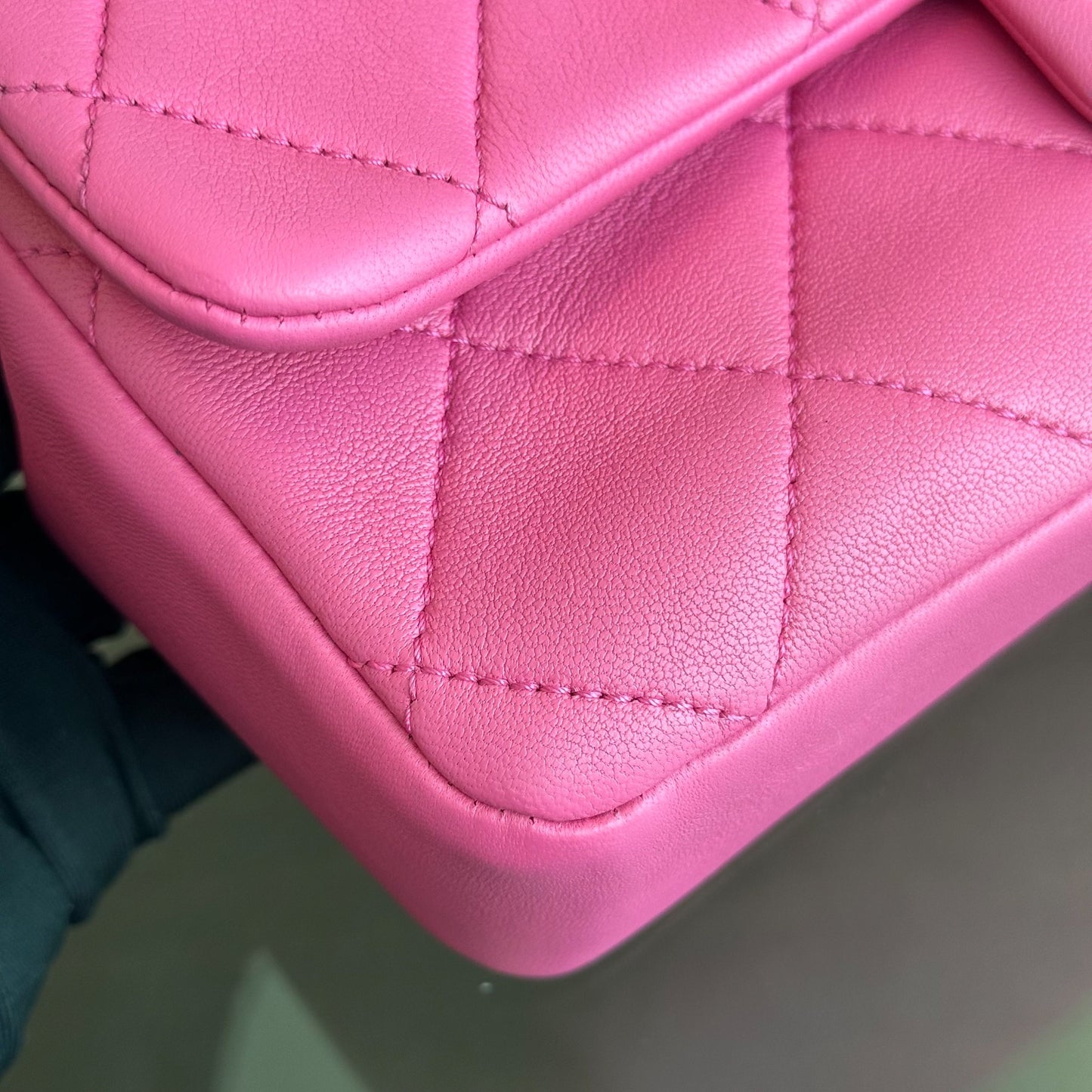 2020 Elegant Resin Chain Classic Flap Quilted Lambskin Hot Pink GHW No 29