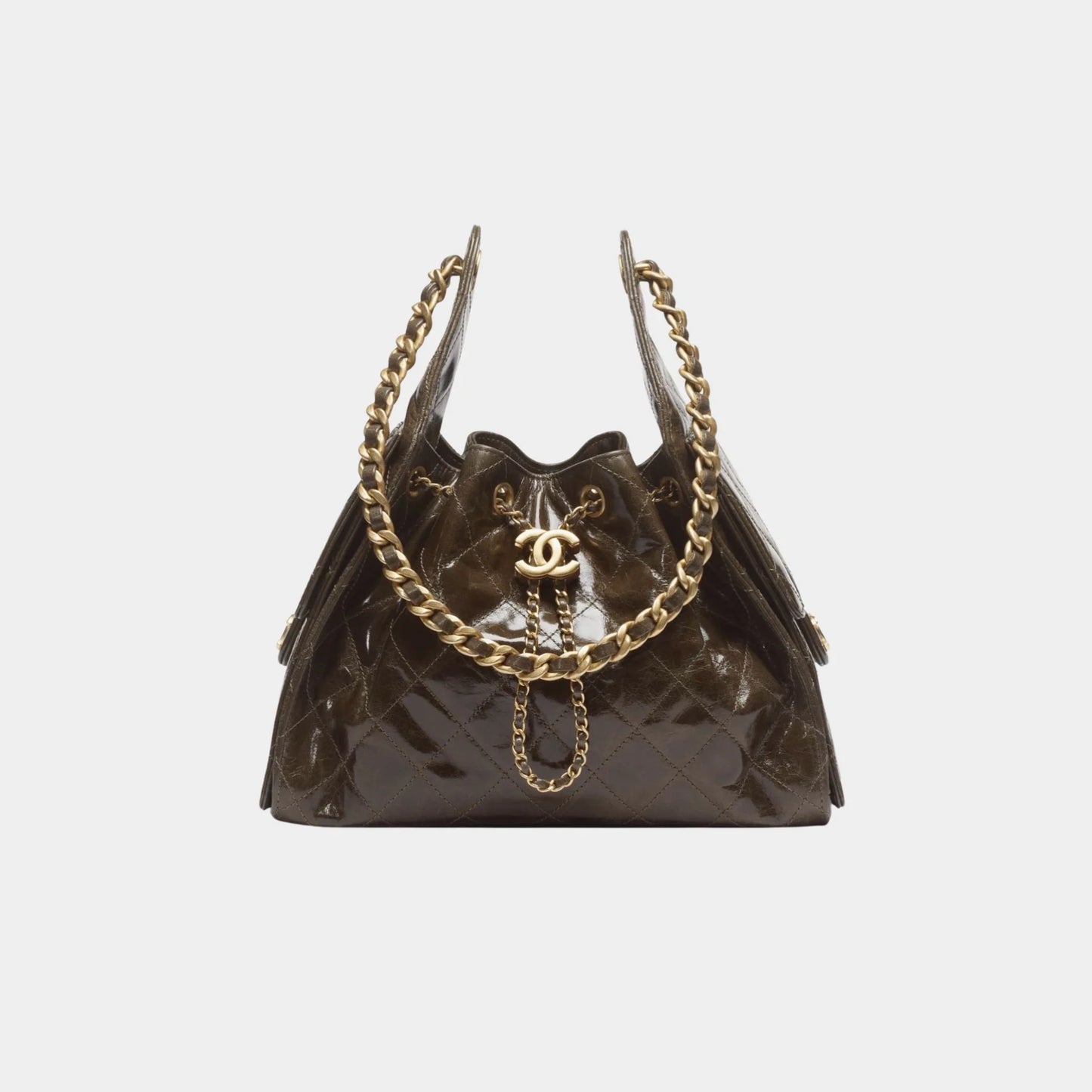 Chanel 25 Small Handbag Calfskin & Gold Tone Metal