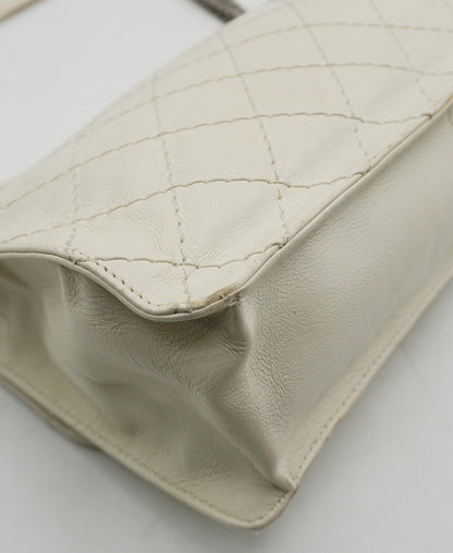 2.55 Classic Flap Shoulder Bag White