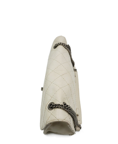 2.55 Classic Flap Shoulder Bag White