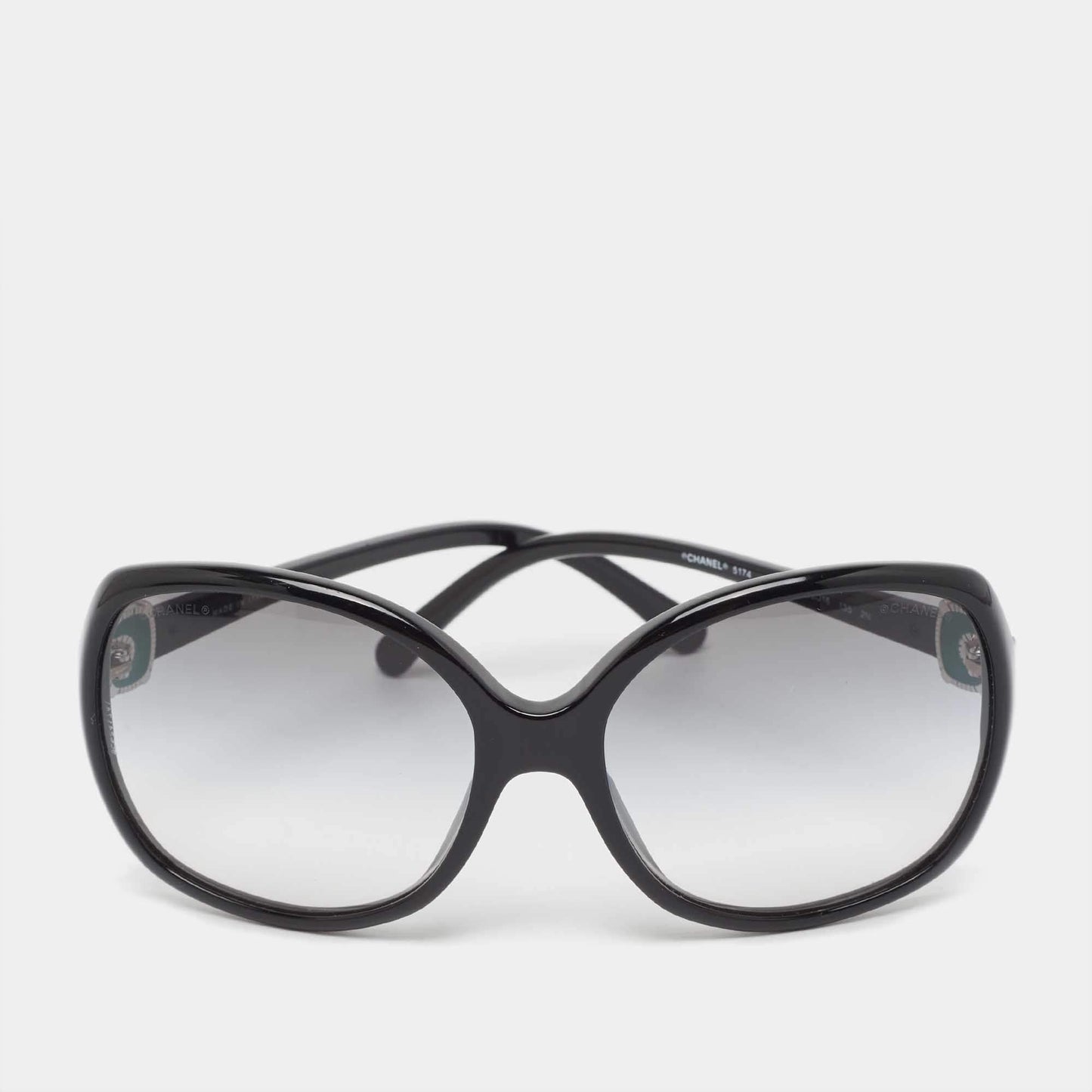 Chanel Black Gradient CC Oversized Sunglasses ASCLC2178
