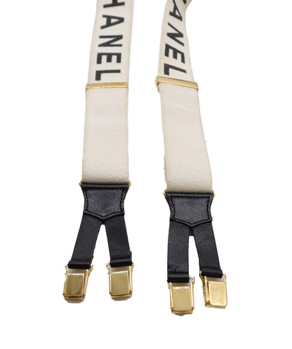 Chanel Suspenders Belt White DXBS0861