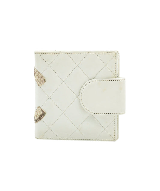 Chanel White Rue Cambon Wallet ALC1060