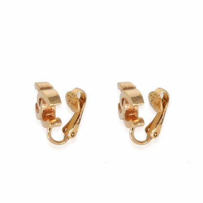 Chanel CC Vintage Gold Clip on Earrings ULC1037