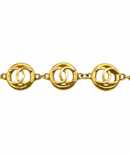 Chanel Vintage Bracelet Gold Cut Out 5 CC Motif AVC1878